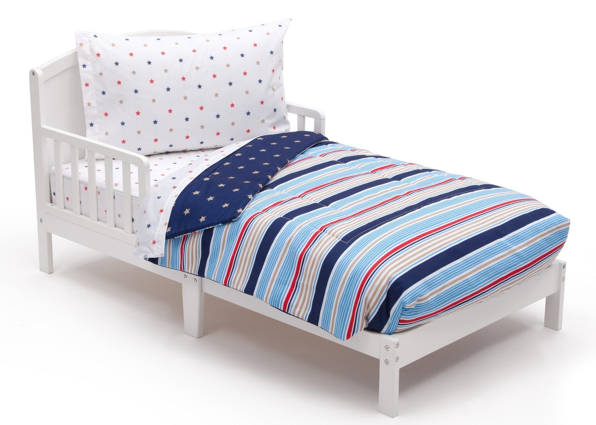 4-Piece Toddler Bedding Set for Boys - Soft & Comfortable Crib Sheets, Blanket & Pillowcase - Perfect for Nursery, Daycare & Travel