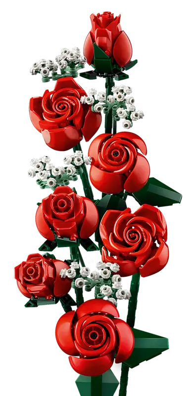 LEGO Botanical Collection Bouquet of Roses Building Kit - Artificial Flower Arrangement for Home Decor, Gift Idea & Creative Fun - Perfect for DIY Projects, Wedding Centerpieces & Office Decorations