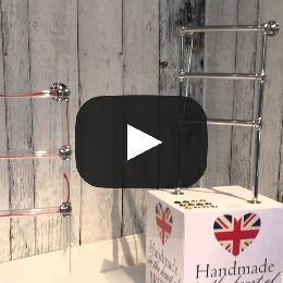 Sterlingham Blakedown 4-Rail Hardwired Towel Warmer - 25W x 40H - Bathroom Luxury Heated Towel Rack for Spa, Hotel & Home Use