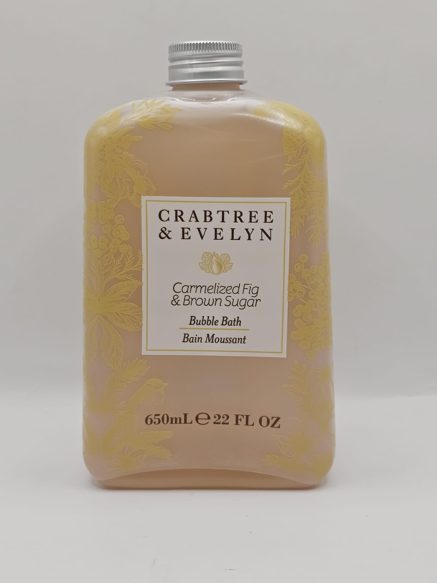 Crabtree & Evelyn Caramelized Fig & Brown Sugar Bubble Bath - 22 Fl Oz Luxurious Bath Soak for Relaxation & Self-Care