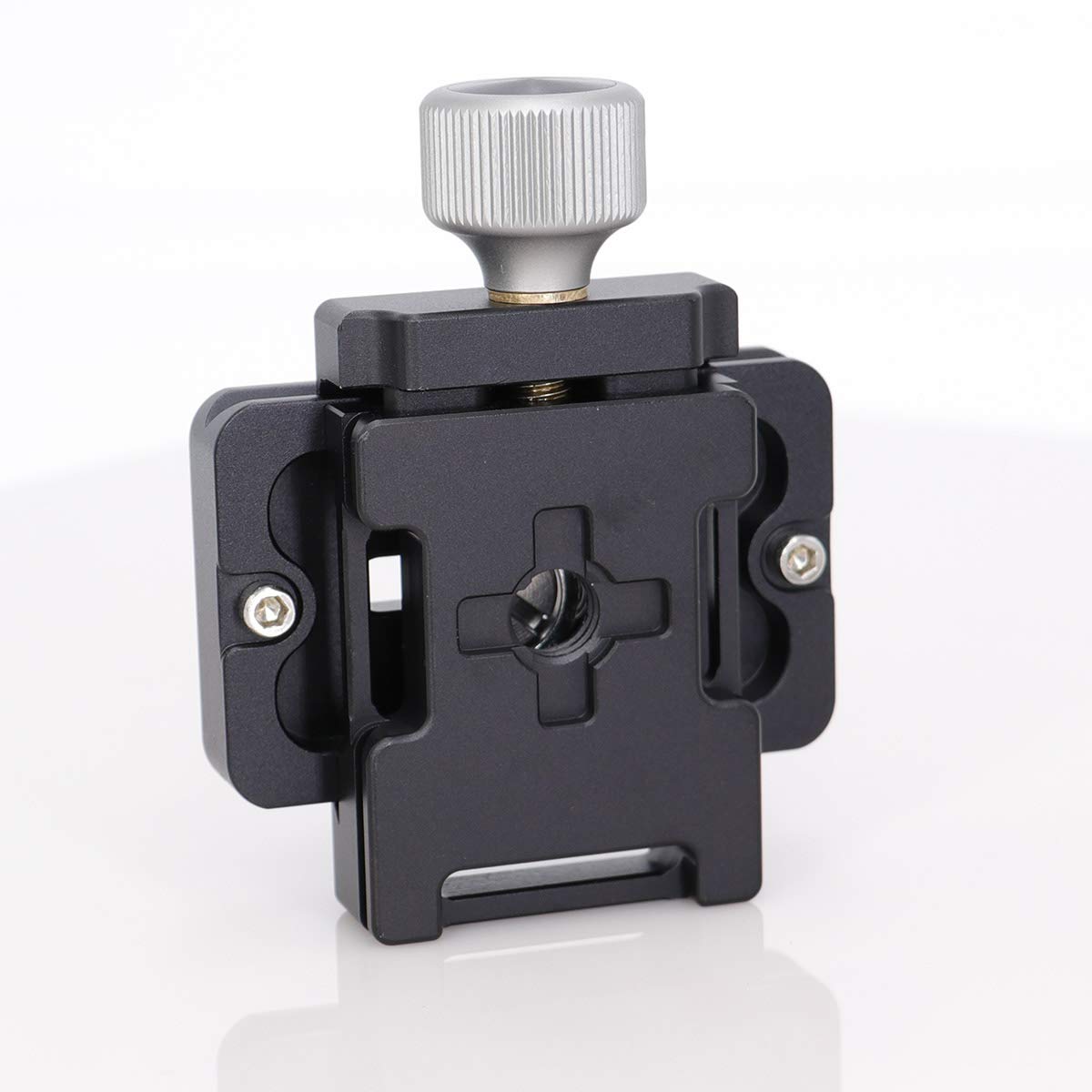 50mm Quick Release Plate Clamp - Arca Swiss Compatible Camera Mount with Universal QR Plate, 1/4-3/8 Screw Adapter for DSLR, Monopod, Tripod & Ball Head | Perfect for Photography, Videography & Outdoor Shooting - DC38Q