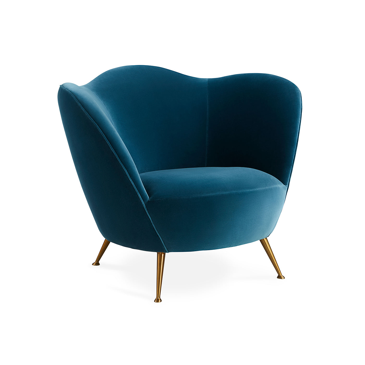 Modern Ripple Lounge Chair - Ergonomic Design for Living Room, Bedroom & Office - Comfortable Accent Chair for Relaxing, Reading & Lounging