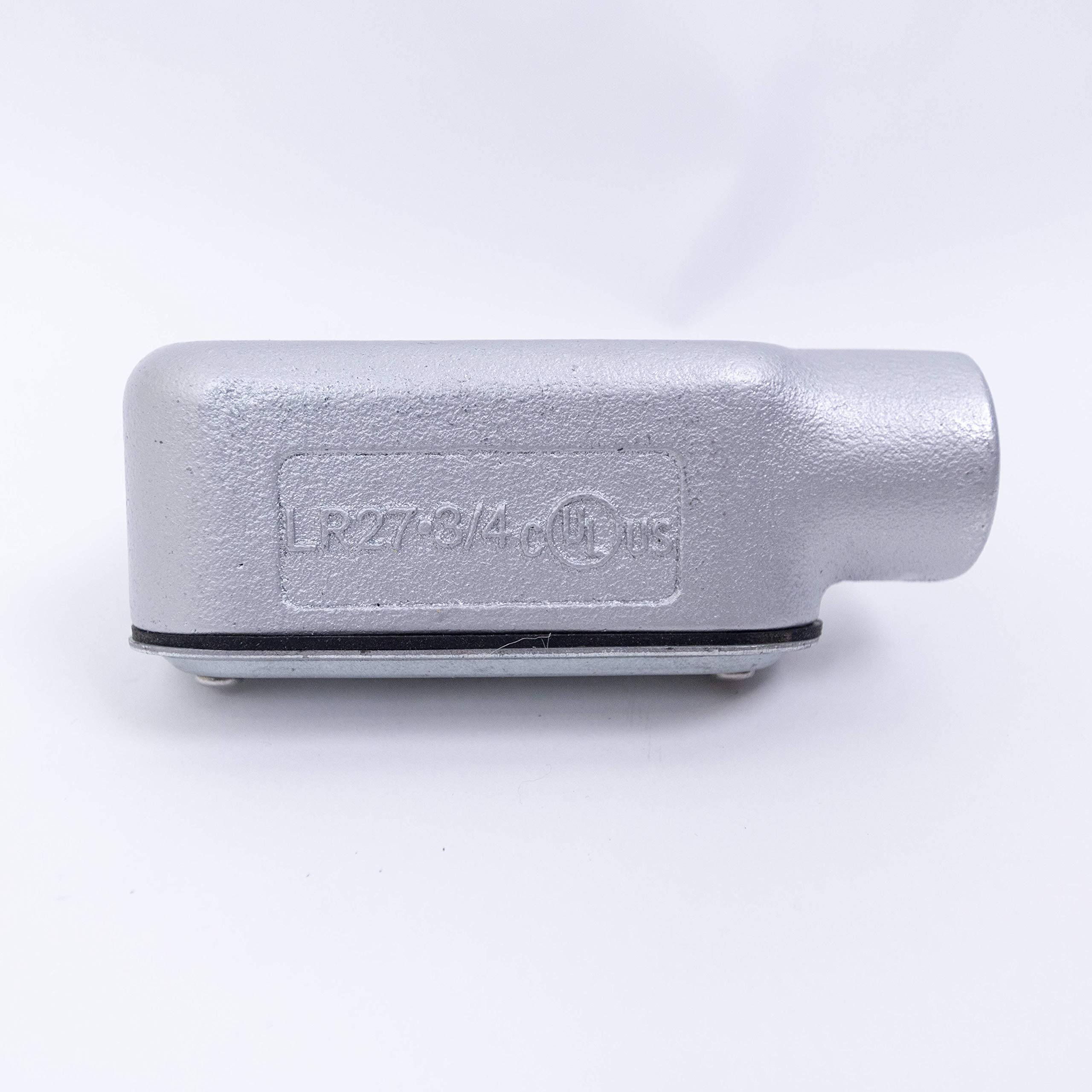 Malleable Iron Conduit Body - LR Series (1/2 Inch) with Cover & Gasket | Heavy Duty Electrical Conduit Fitting for Commercial & Industrial Wiring Applications