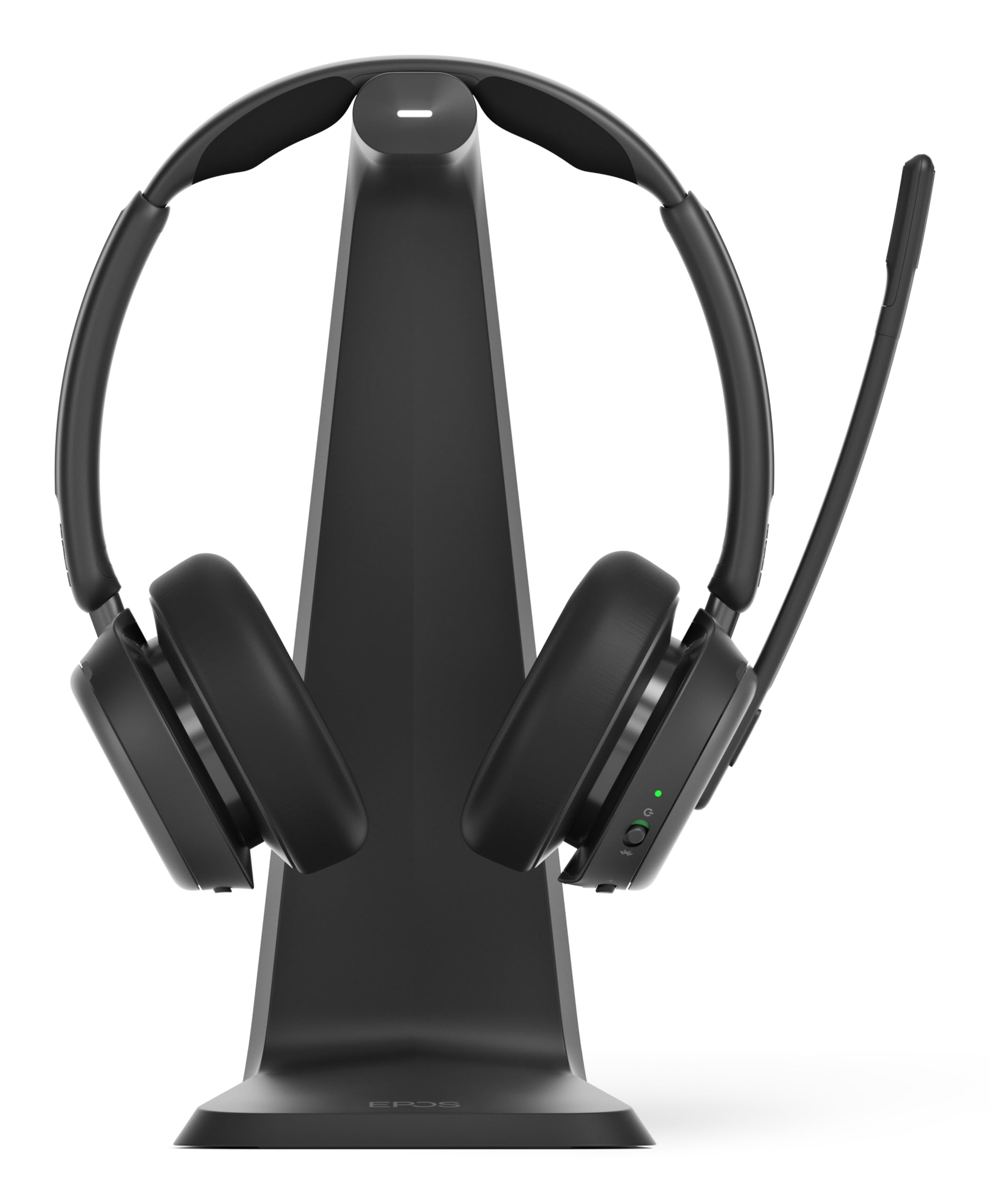 EPOS IMPACT 1061 ANC Bluetooth Headset for PC - Dual-Sided Noise Cancelling Headphones with EPOS AI, Super Wideband Audio & Easy Controls - Perfect for Call Centers, Office Work & Loud Environments
