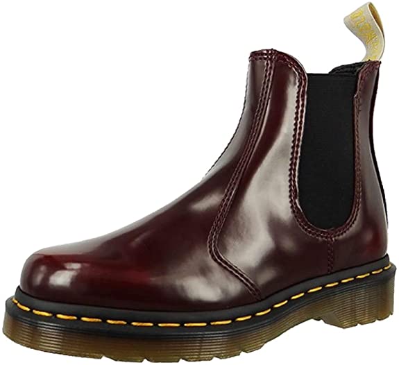 Vegan Cherry Red Cambridge Brush Boots - Women's Comfortable Slip-Resistant Ankle Boots for Work, Casual & Outdoor Wear