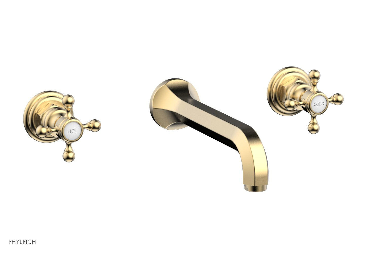 HEX TRADITIONAL Wall Mounted Lavatory Sink Set 500 11 - Perfect for Bathroom, Powder Room, and Guest Bathroom Decor