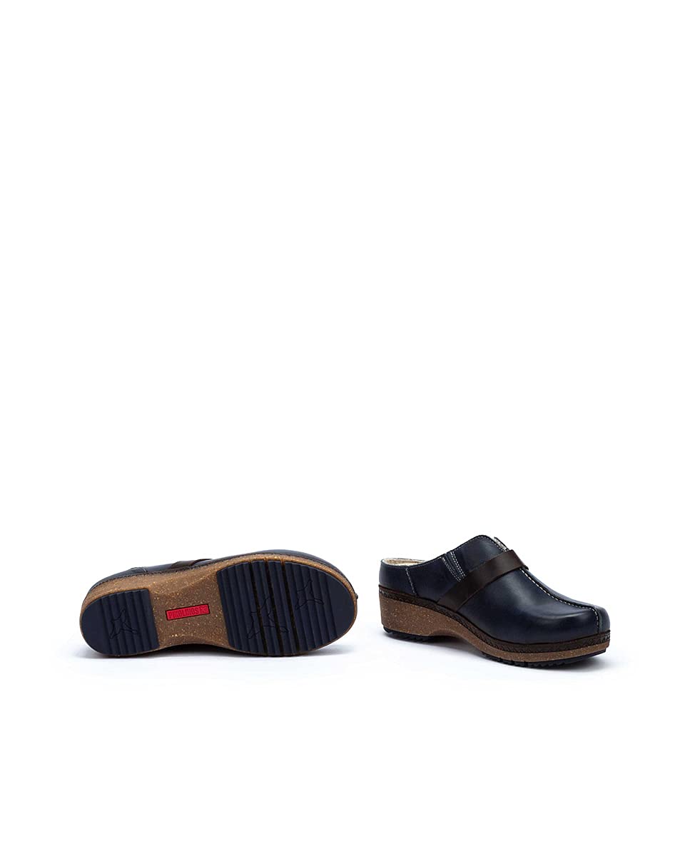 PIKOLINOS Women's Leather Clogs - Comfortable Slip-On Shoes for Casual Wear, Walking & Home Use