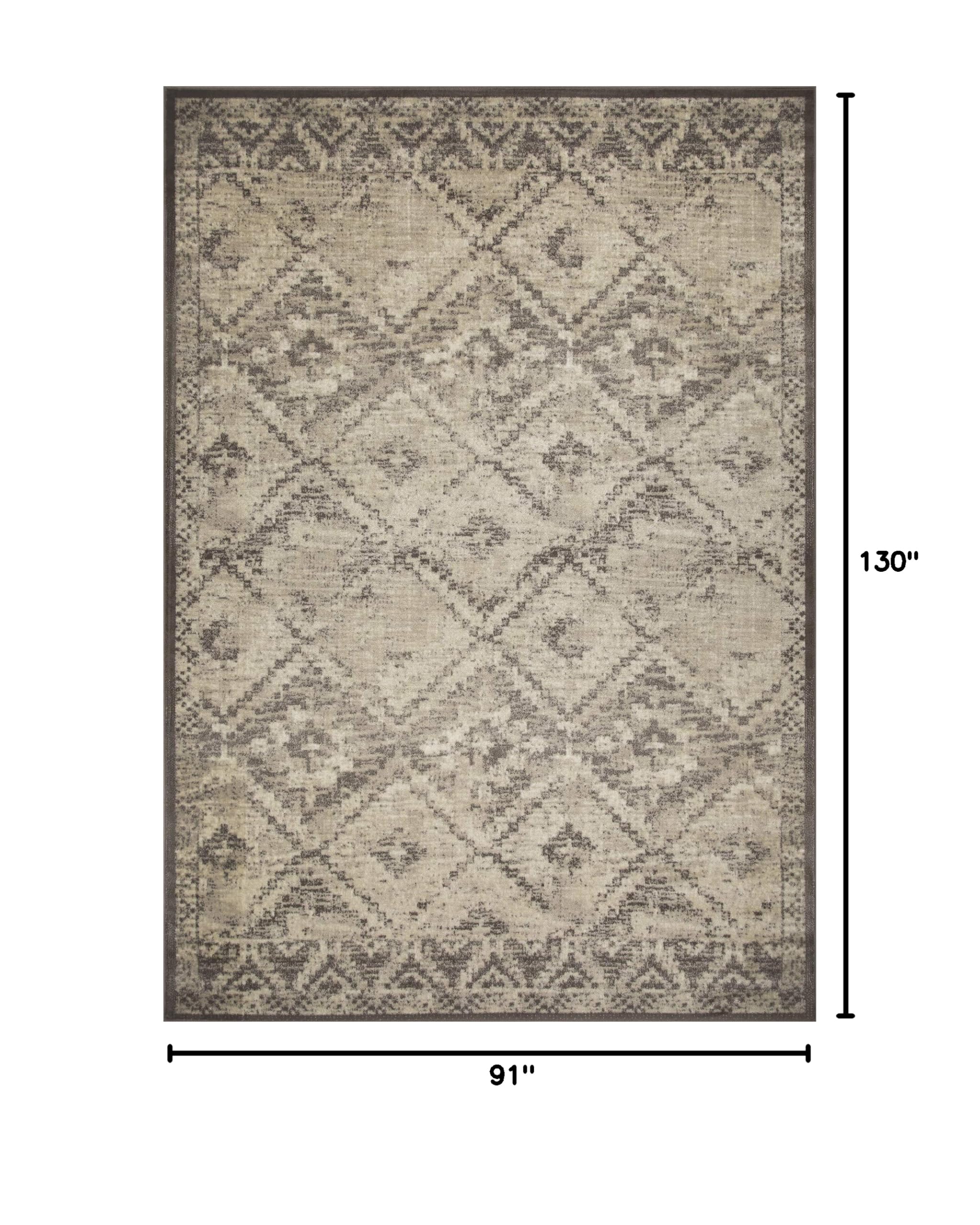 KAS Rugs Heritage Grey Mila 7'7 x 10'10 Plush Soft Area Rug for Living Room, Bedroom - Premium Comfort & Style
