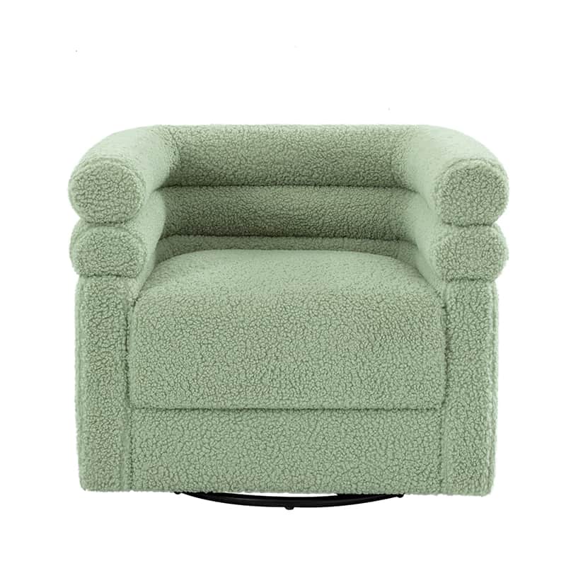 Benita 360 Degree Swivel Office Chair with Chenille Fabric & Plush Pillow - Ergonomic Desk Chair for Home Office, Gaming, and Study