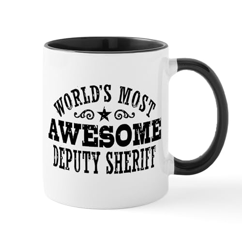 White/Black Inside - World's Most Awesome Deputy Sheriff Mug