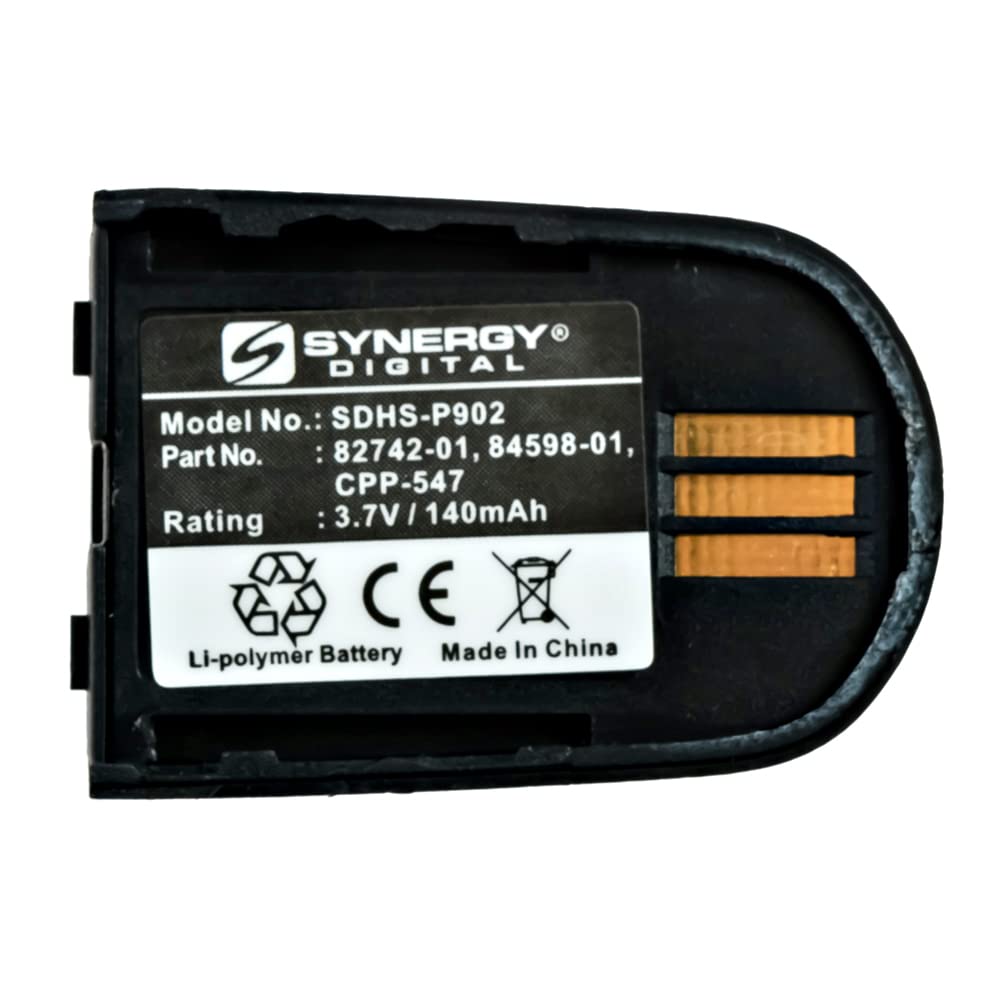 Synergy Digital Wireless Headset Replacement Batteries - 2 Pack Li-Polymer 3.7V 140mAh for Plantronics Savi W700 Headset | Long-Lasting Power for Office Calls, Remote Work & Business Communications