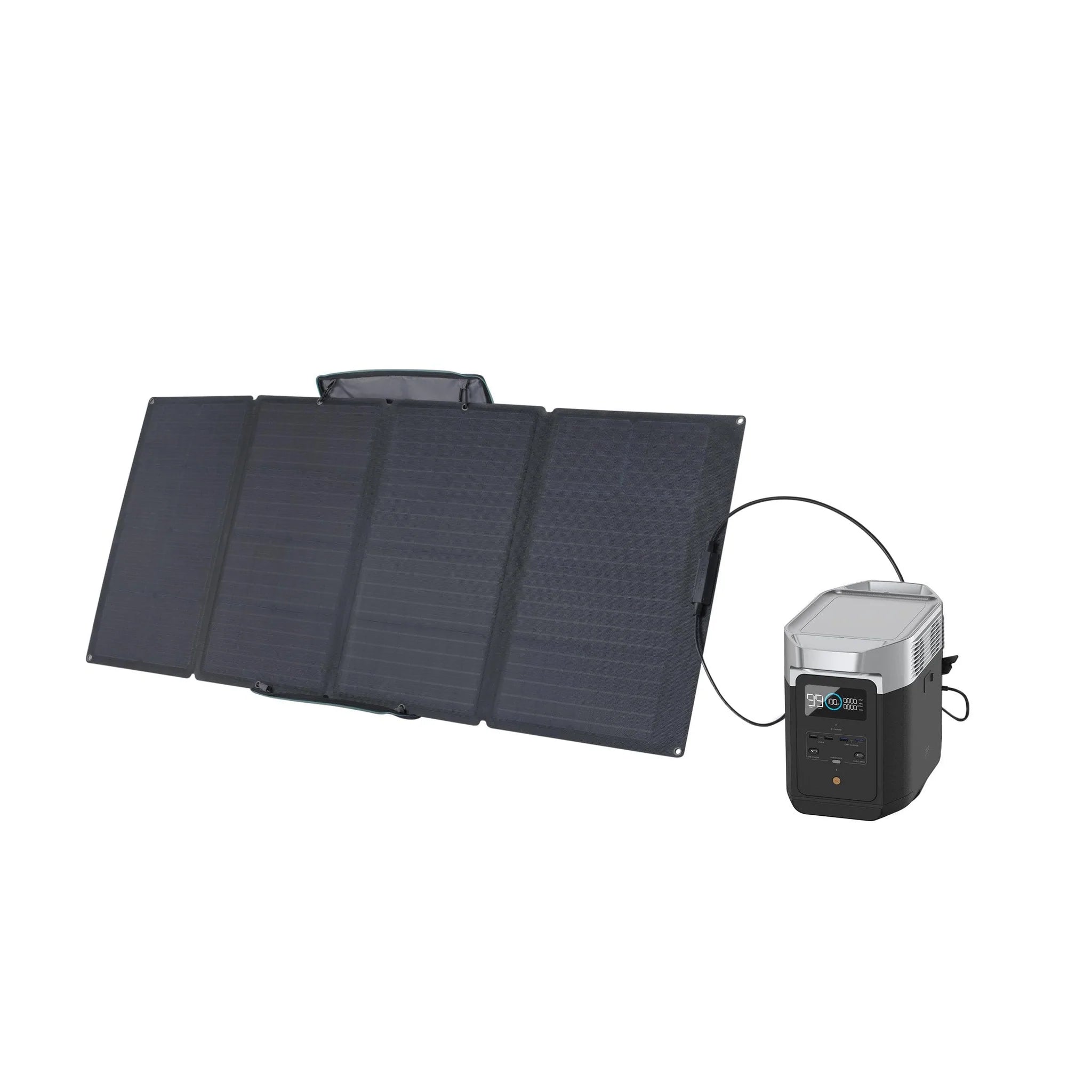 EcoFlow DELTA 2 Portable Power Station with 160W Solar Panel - Solar Generator for Camping, RV, Emergency Backup & Off-Grid Power