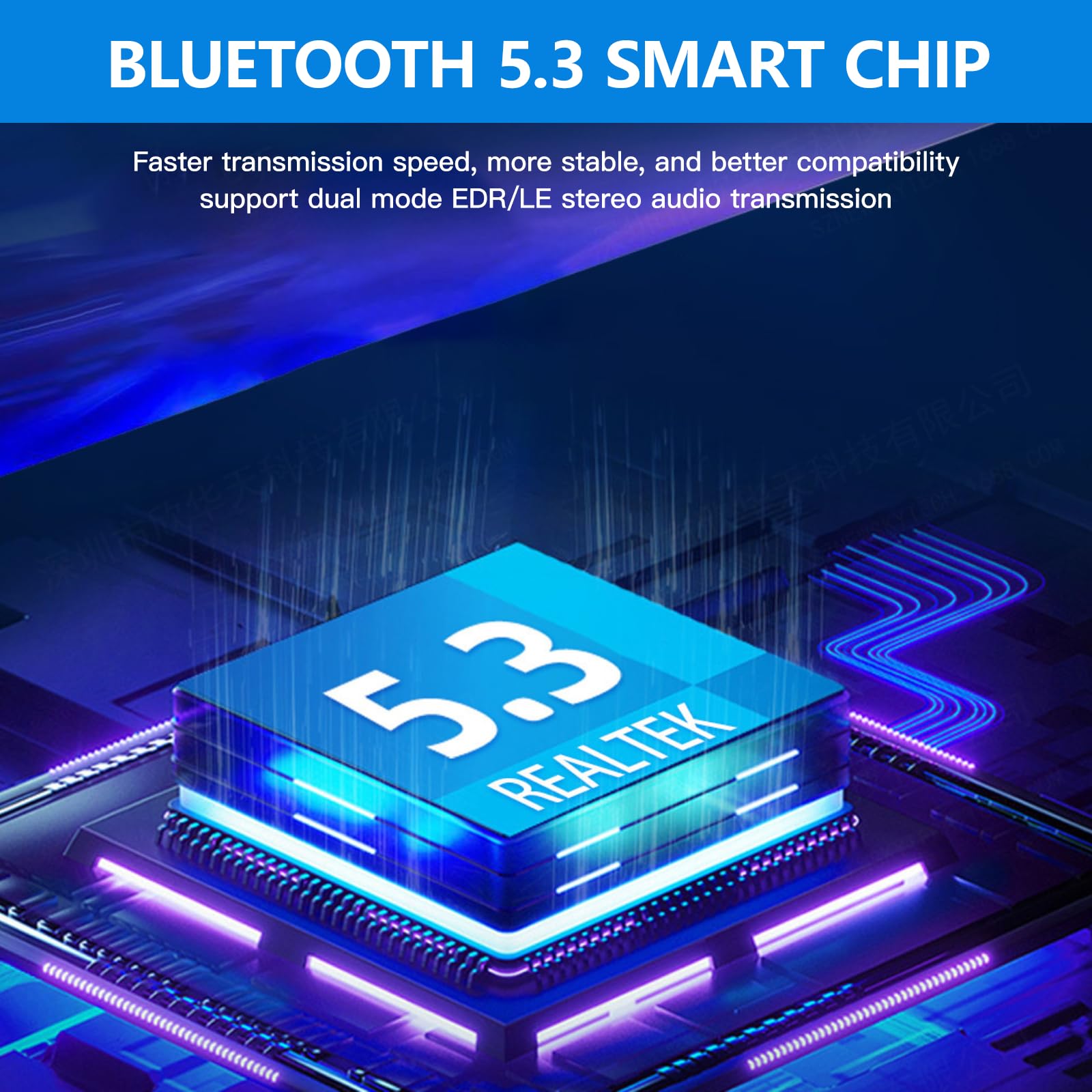 Benaewa USB Bluetooth 5.3 Adapter for PC - Wireless Bluetooth Dongle for Windows 11/10/8.1 - Compatible with Headphones, Keyboard, Mouse - Perfect for Gaming, Office Work & Home Entertainment
