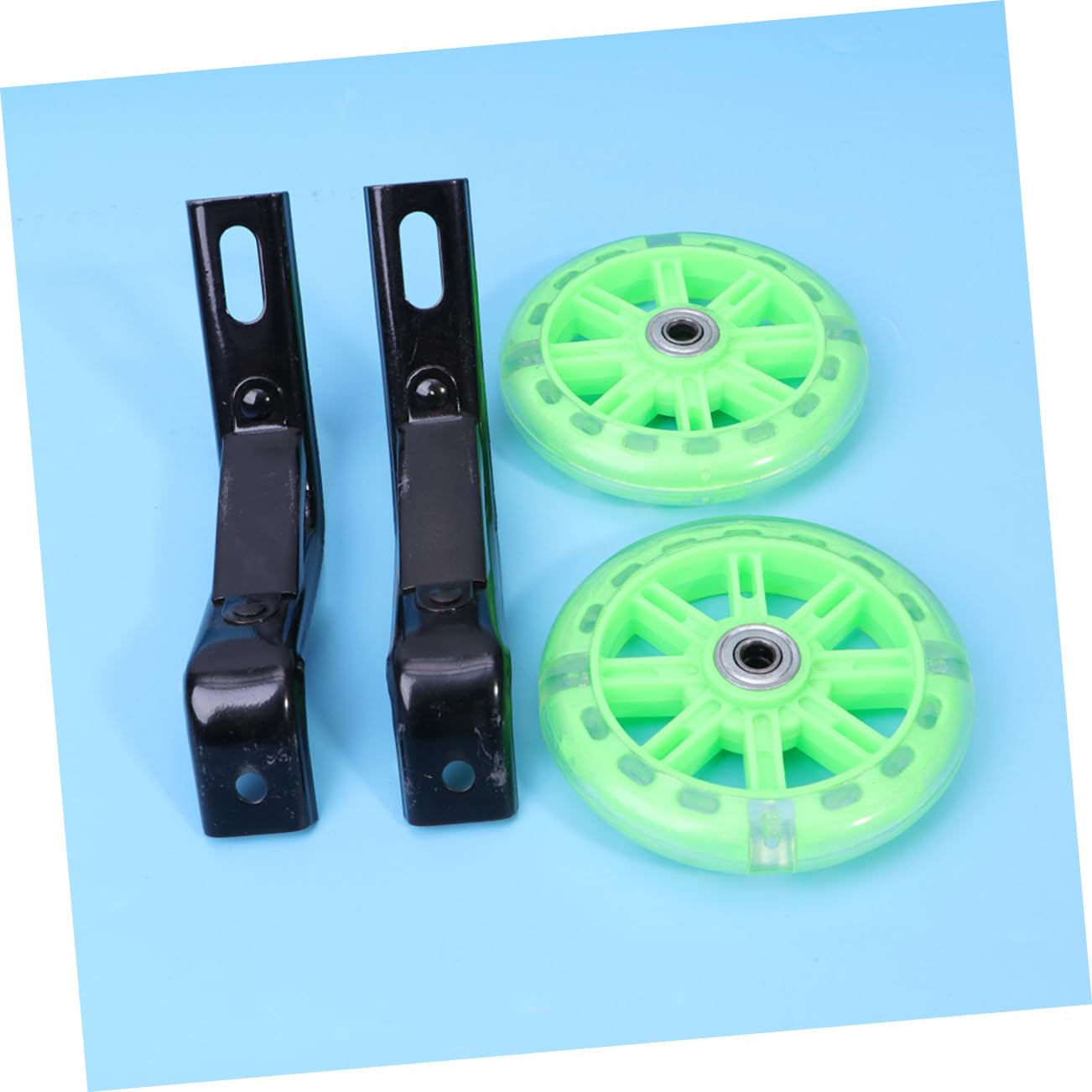 2 Pcs Kids Bike Training Wheels - Silent Balance Auxiliary Wheels for Safe Cycling