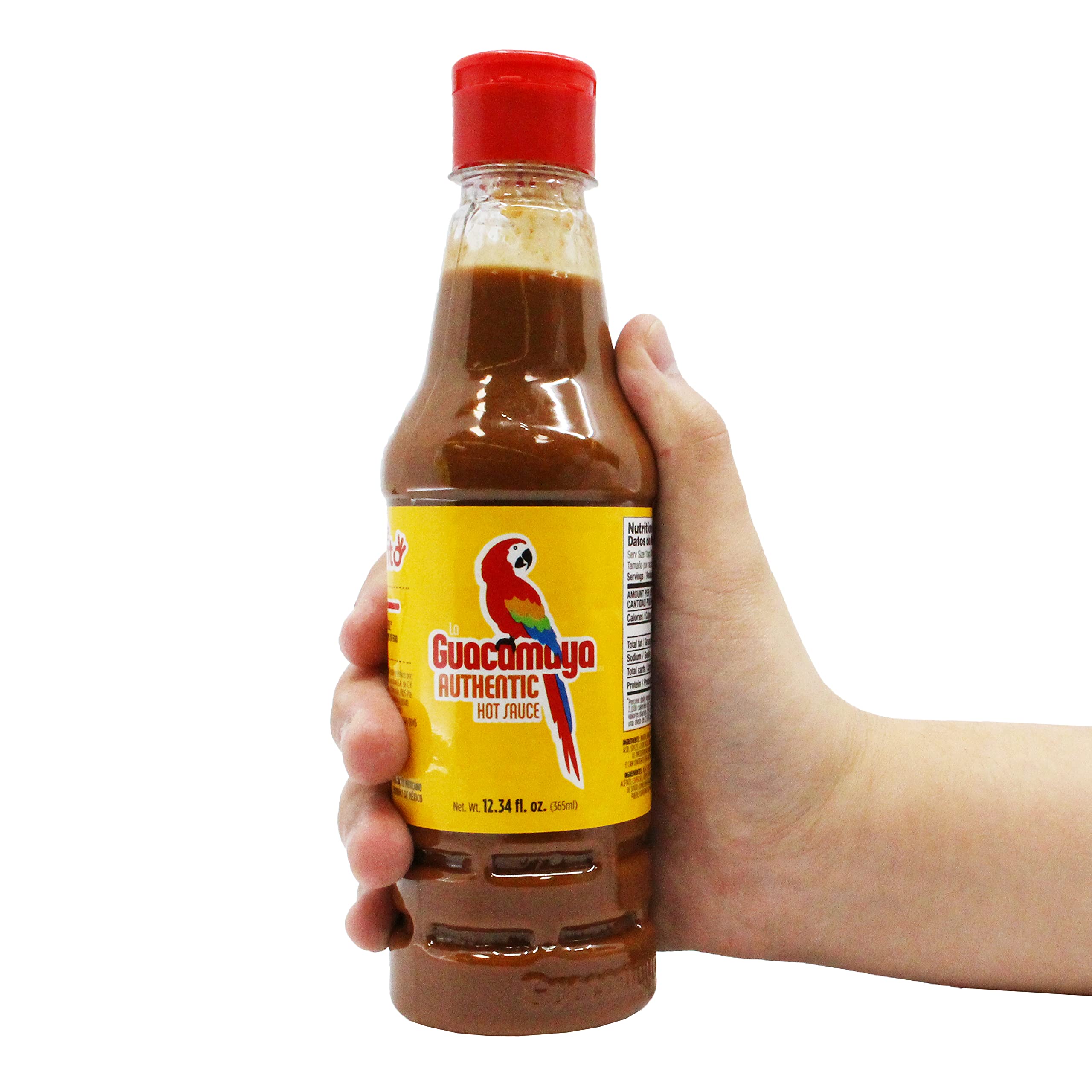 La Guacamaya Authentic Hot Sauce - 12.34 oz Bottle | Premium Mexican Chili Pepper Sauce | Perfect for Tacos, Nachos & Grilled Meats | Spicy Gourmet Condiment