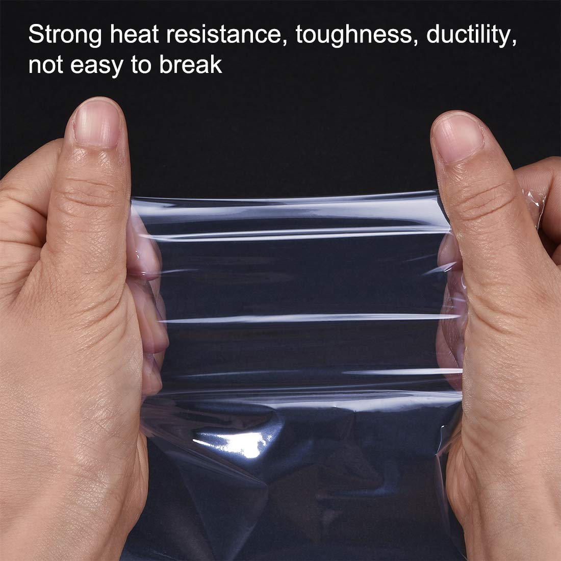 uxcell PVC Heat Shrink Bags 12x9 inch - 100pcs Shrinkable Wrapping Packaging for Industrial Use | Perfect for Food Packaging, Crafts & Electronics Protection