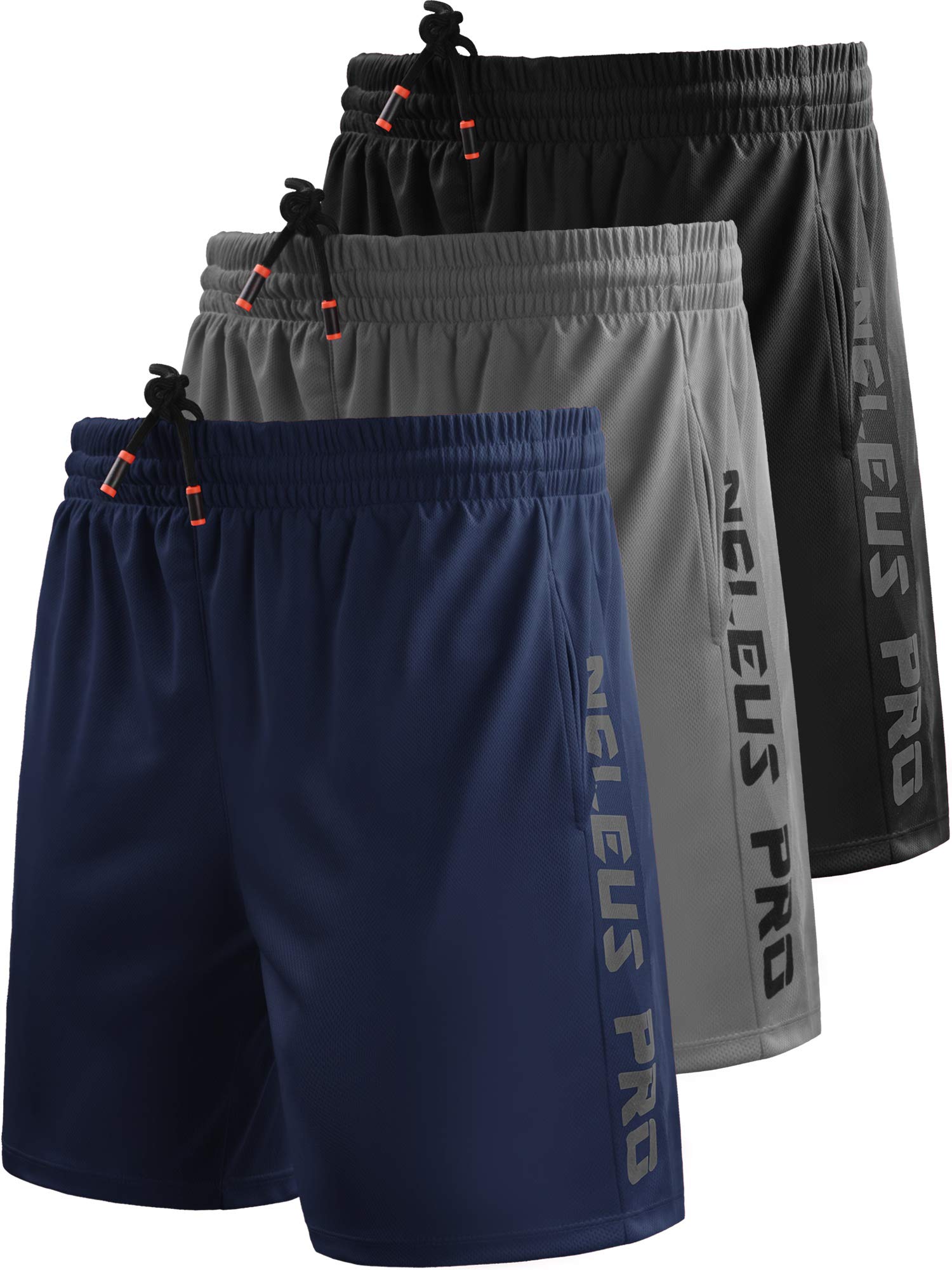 NELEUS Men's Lightweight Workout Athletic Shorts with Pockets - Breathable Quick-Dry Gym Running Basketball Sports Shorts for Active Lifestyle