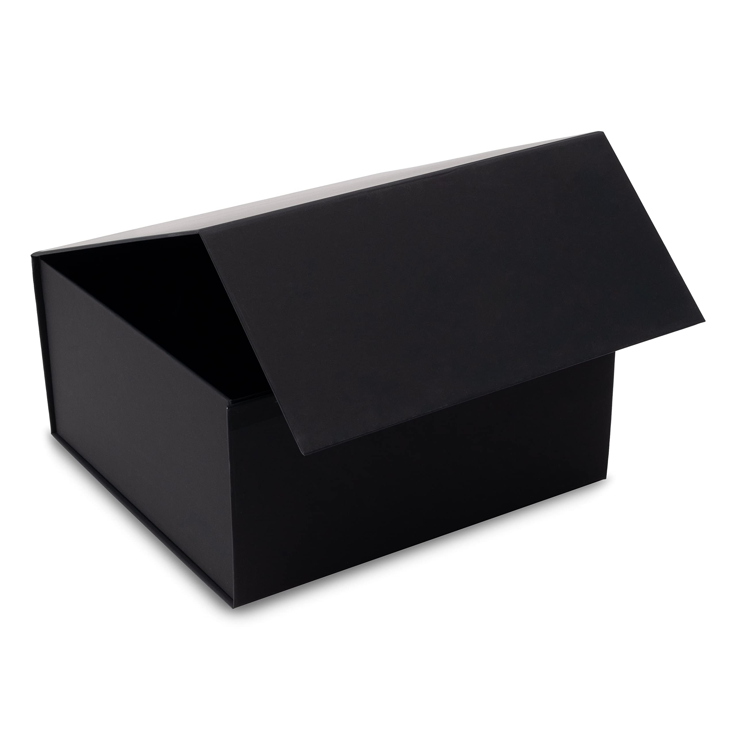 Premium Black Magnetic Closure Gift Box 10x10x5 Inches - Collapsible Wrapping Box for Holidays, Birthdays, Weddings & Graduations - Bulk Pack of 15 - Perfect for Party Favors, Jewelry Packaging & Corporate Gifts