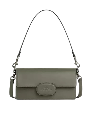 Coach Eliza Flap Crossbody Bag with Leather Covered Closure - Stylish & Compact Purse for Women, Perfect for Everyday Use, Work, and Travel