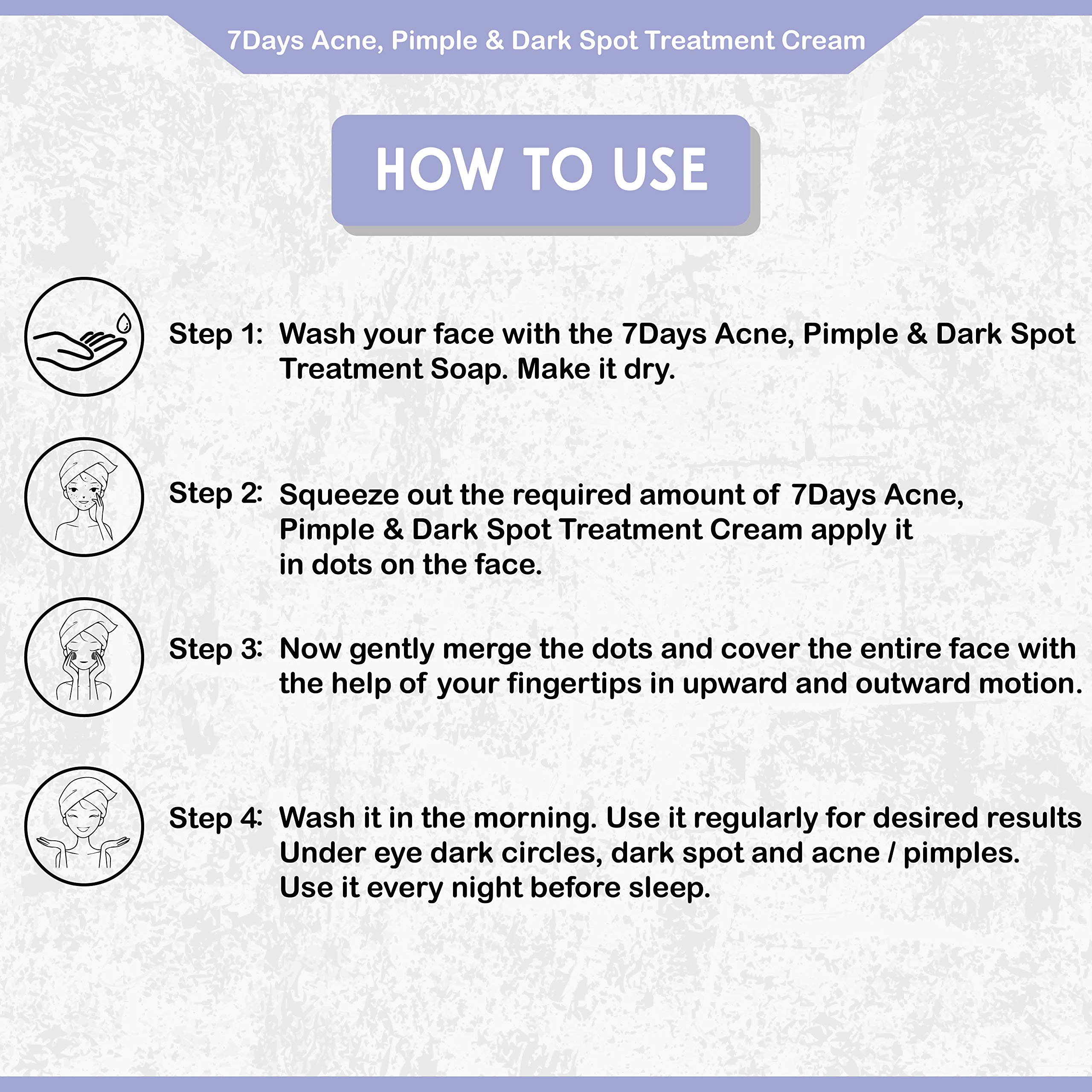 Kisra 7-Day Acne Treatment Cream for Pimples & Dark Spots - 15g (Pack of 2) | Fast-Acting Face Cream for Teen & Adult Acne | Perfect for Oily Skin & Daily Skincare Routine