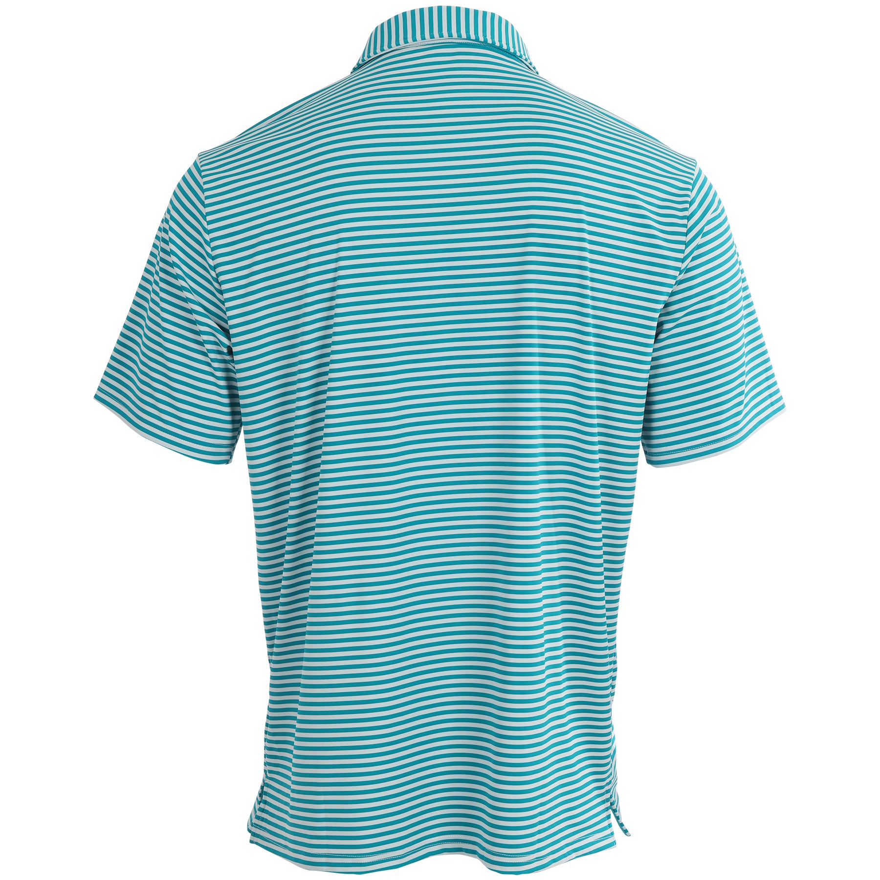 Premium Youth First Class Polo Shirt - Lagoon & White Stripe Design | Comfortable Cotton Blend for School, Sports & Casual Wear