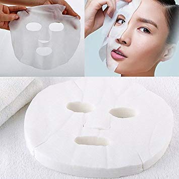 Premium Cotton Facial Sheet Masks & Under Eye Patches - 50pcs Set for Hydrating, Brightening & Anti-Aging Skincare | DIY Beauty Treatment for Home Spa & Self-Care Routine