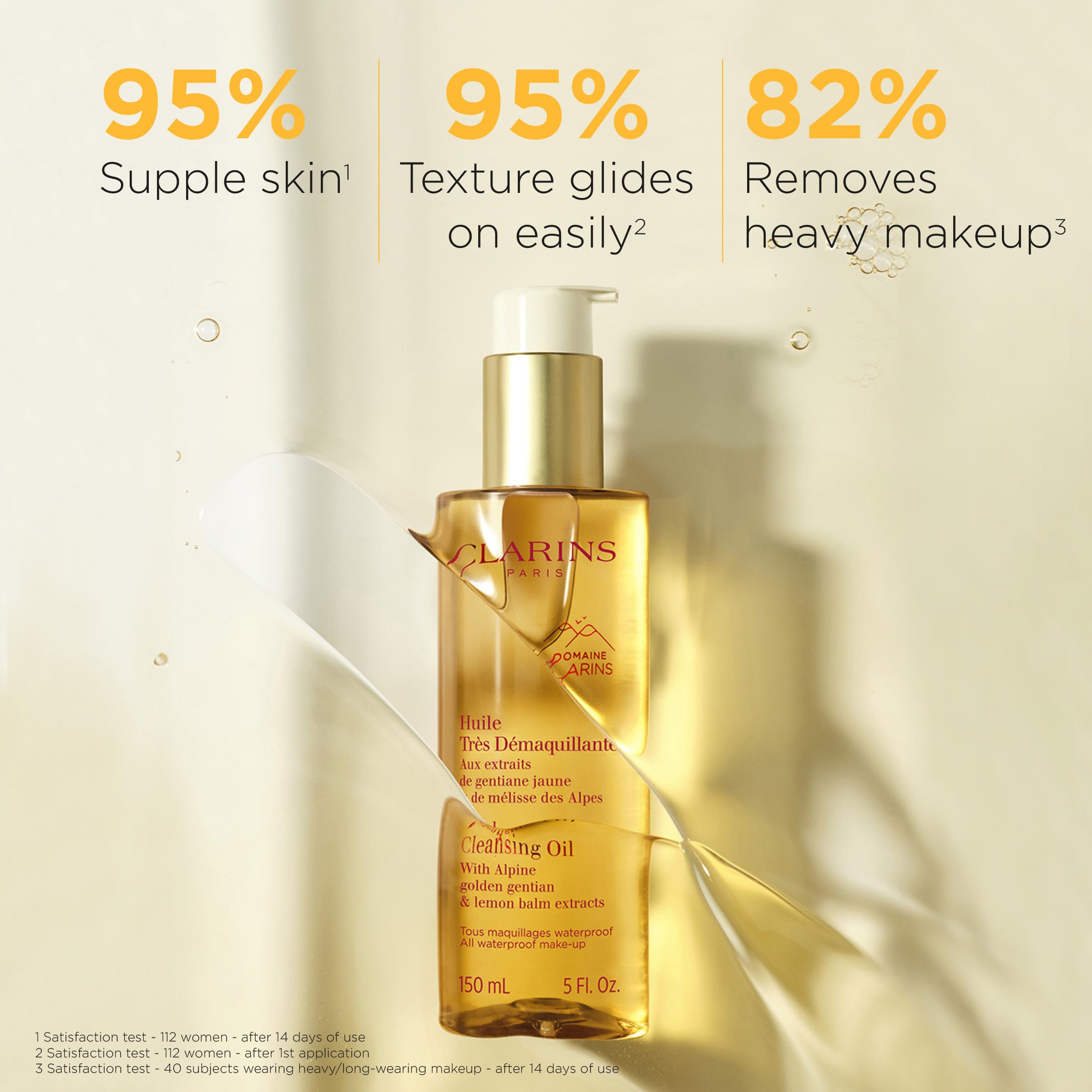 Clarins Total Cleansing Oil - Gentle Makeup Remover for Long-Wearing & Waterproof Cosmetics | Deep Cleansing Face Wash to Remove Pollutants | Protects Skin Microbiome | Dermatologist Tested | Perfect for Daily Makeup Removal & Nighttime Skincare Routine
