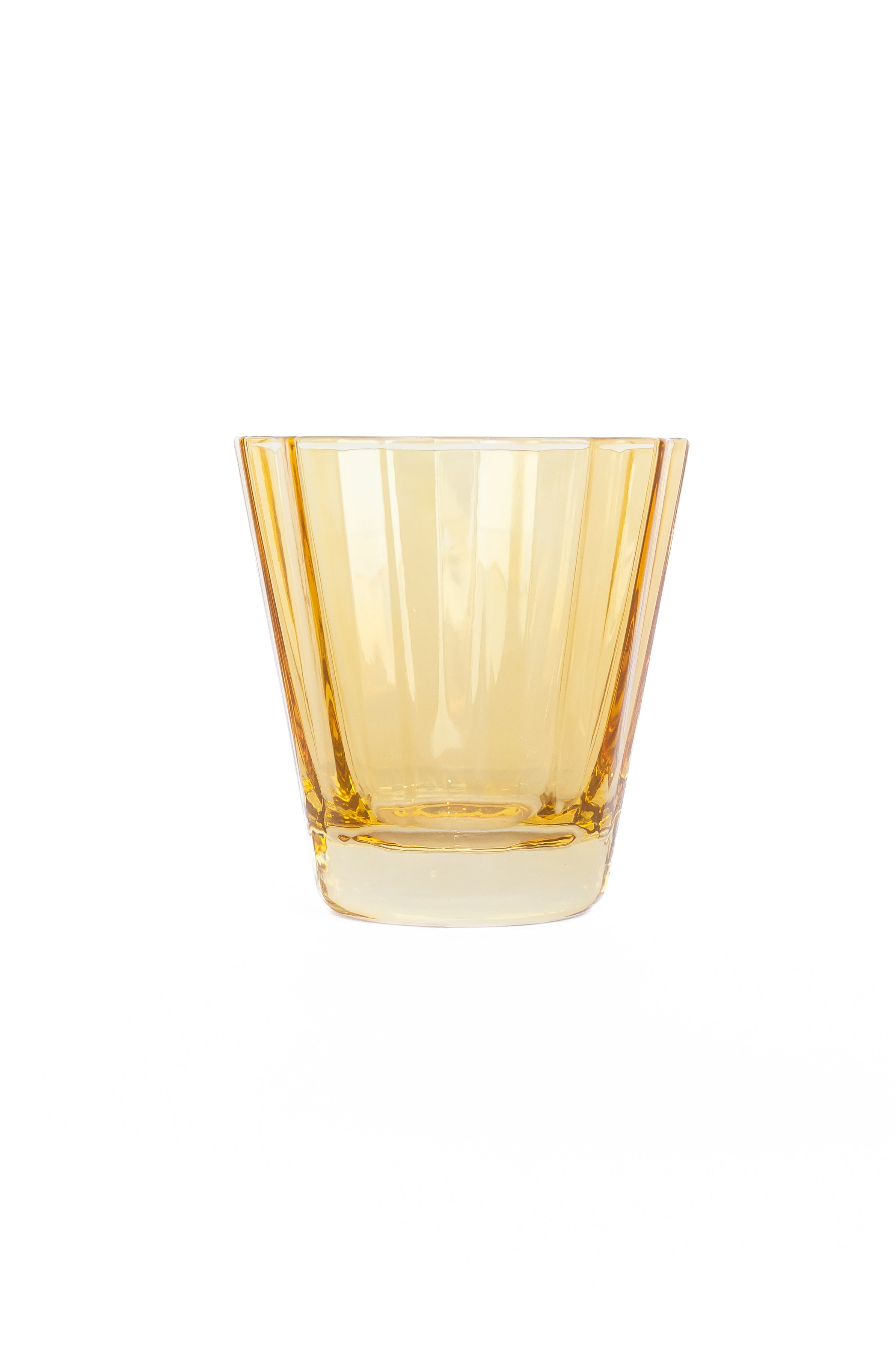 Estelle Colored Sunday Lowball Glasses - Set of 2 (Yellow) | Elegant Cocktail & Whiskey Drinking Glasses for Home Bar, Parties & Gifts