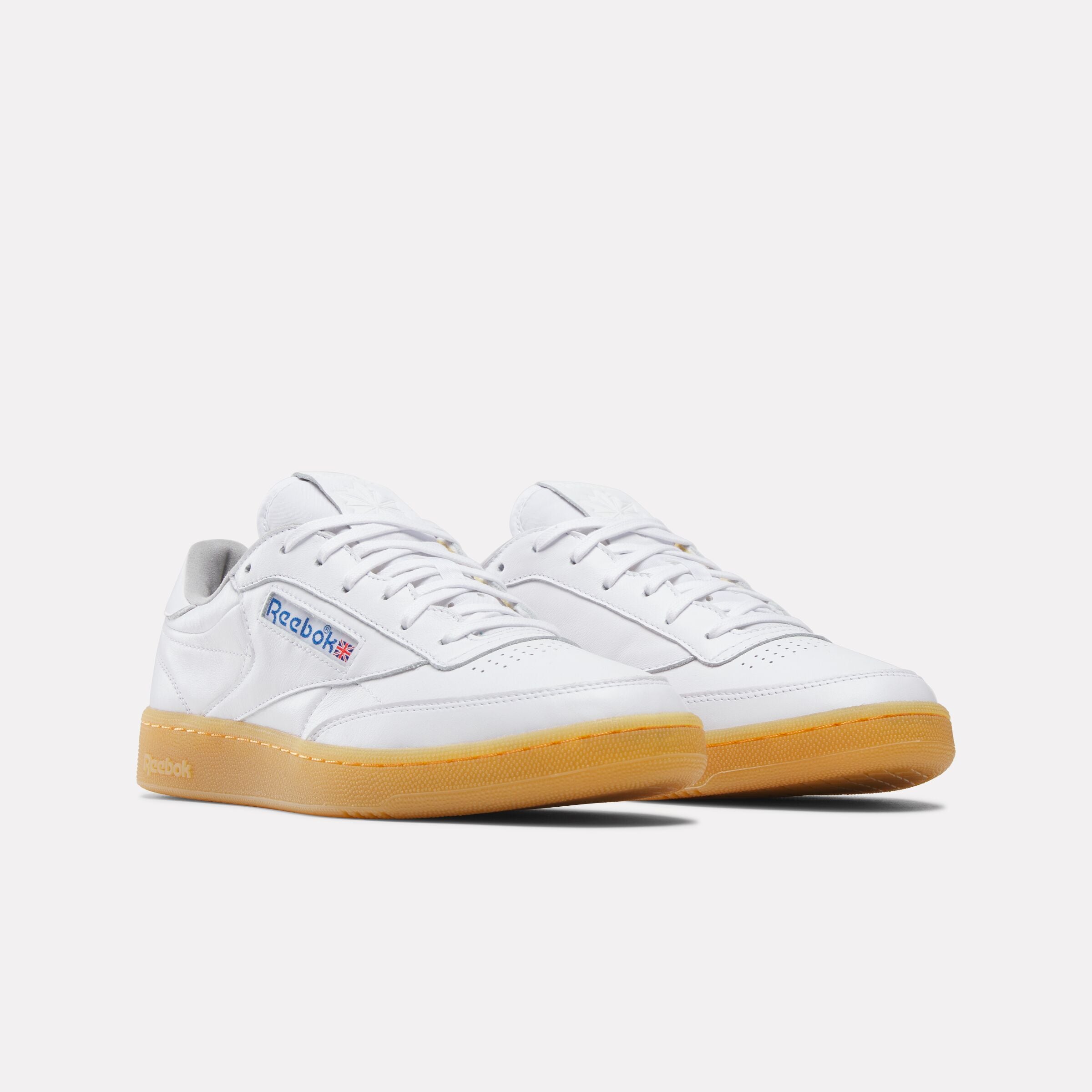 Reebok Club C 85 40th Anniversary Sneakers - White/Grey/Gum Sole Vintage Tennis Shoes for Men & Women | Casual Wear, Street Style, Retro Fashion