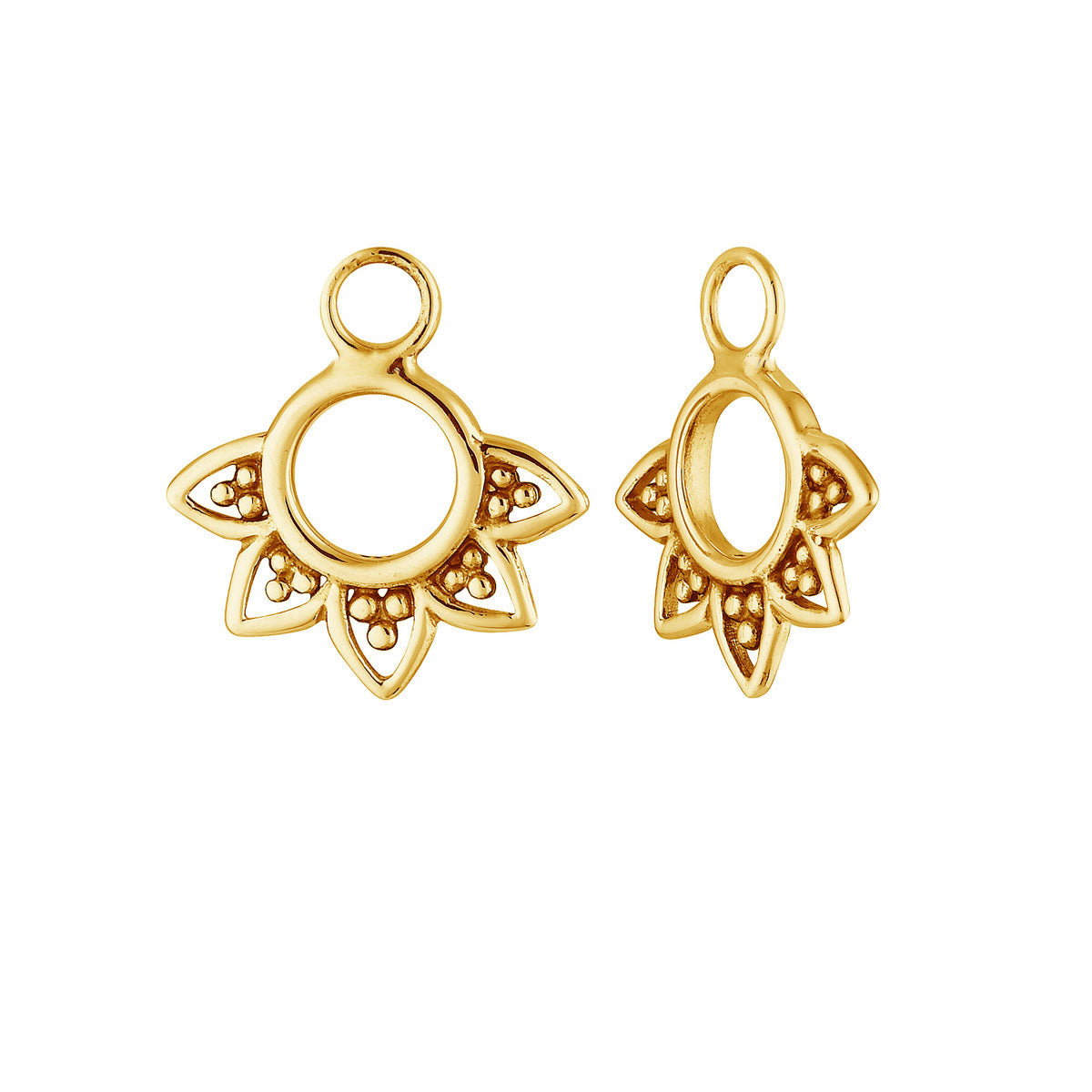 Rising Sun Gold Ear Charms - Elegant Dangle Earrings for Women, Perfect for Parties, Weddings & Everyday Wear