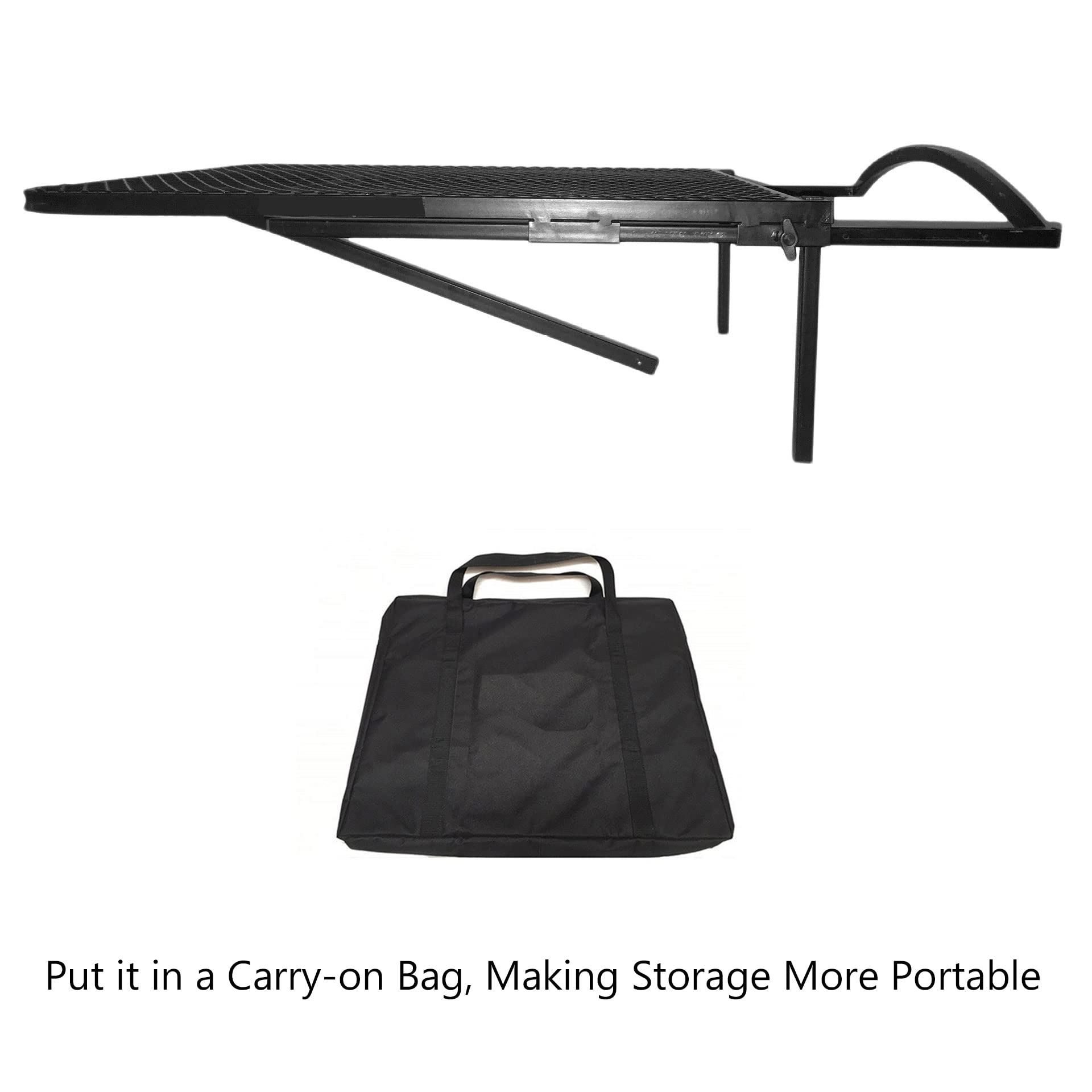 Portable Iron Car Table - Foldable Camping Table for Outdoor Travel, Tailgating & Picnics | Perfect for Camping, Road Trips & Backyard BBQs