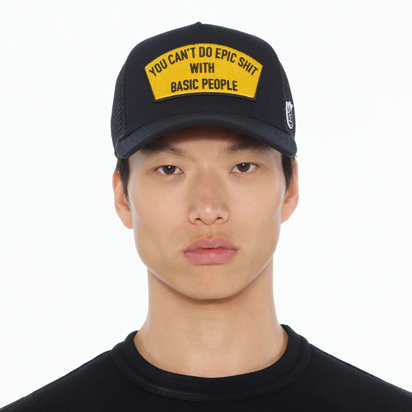 CULT OF INDIVIDUALITY Can't Do Epic Shit Mesh Back Trucker Hat - Stylish Unisex Baseball Cap for Men & Women - Perfect for Outdoor Activities, Concerts, and Streetwear Fashion
