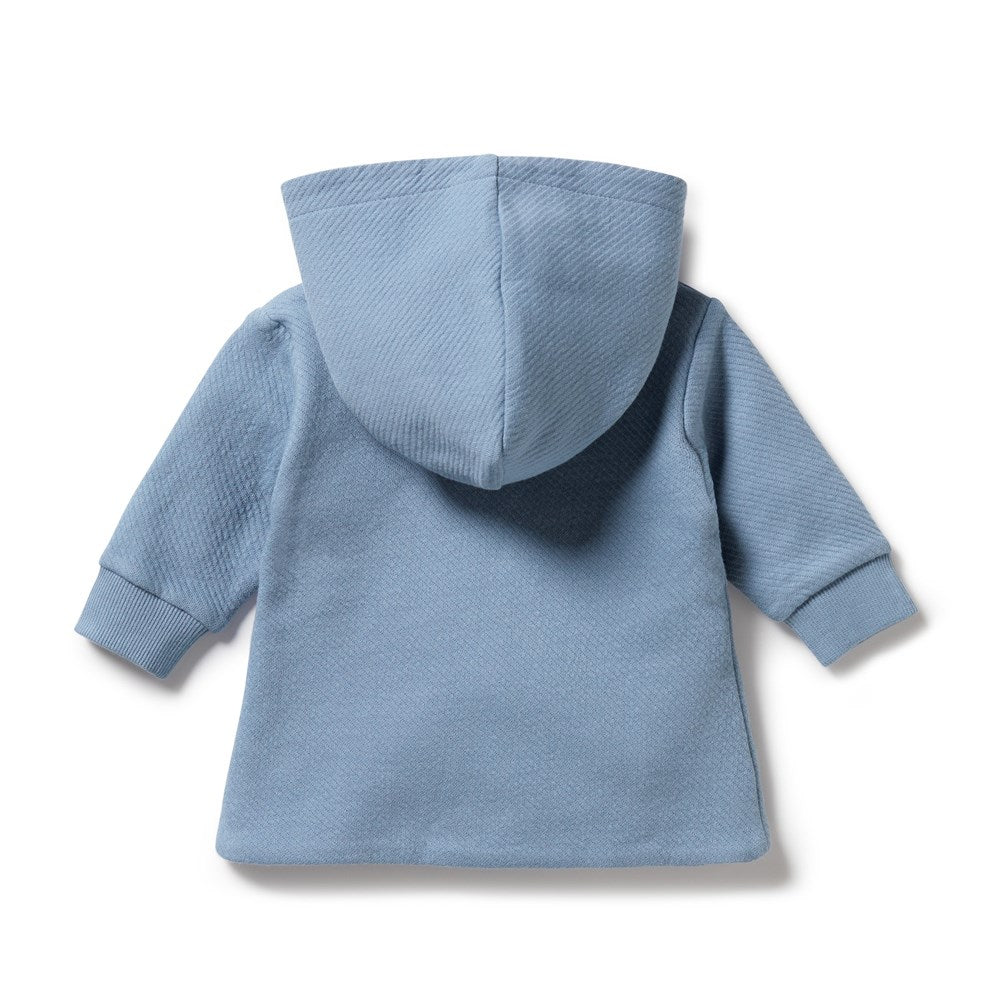 Storm Blue Organic Quilted Jacket for Women - Eco-Friendly Lightweight Winter Coat for Outdoor Activities & Casual Wear