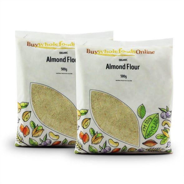 Organic Almond Flour 1kg - Whole Foods, Gluten-Free, Non-GMO, Keto & Paleo Friendly - Perfect for Baking, Cooking & Healthy Recipes