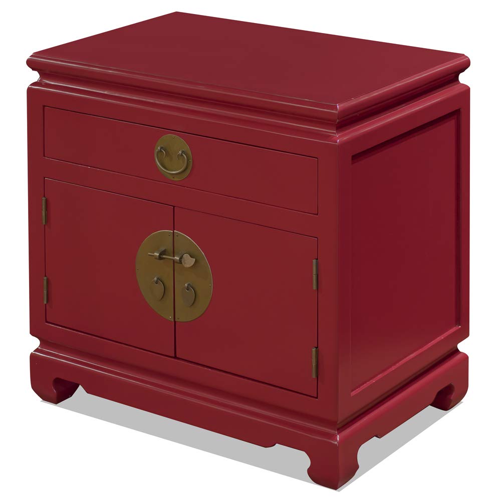 Antique Red Elmwood Chinese Ming Dynasty Cabinet - Handcrafted Traditional Ming Style Storage Furniture for Living Room & Bedroom | ChinaFurnitureOnline