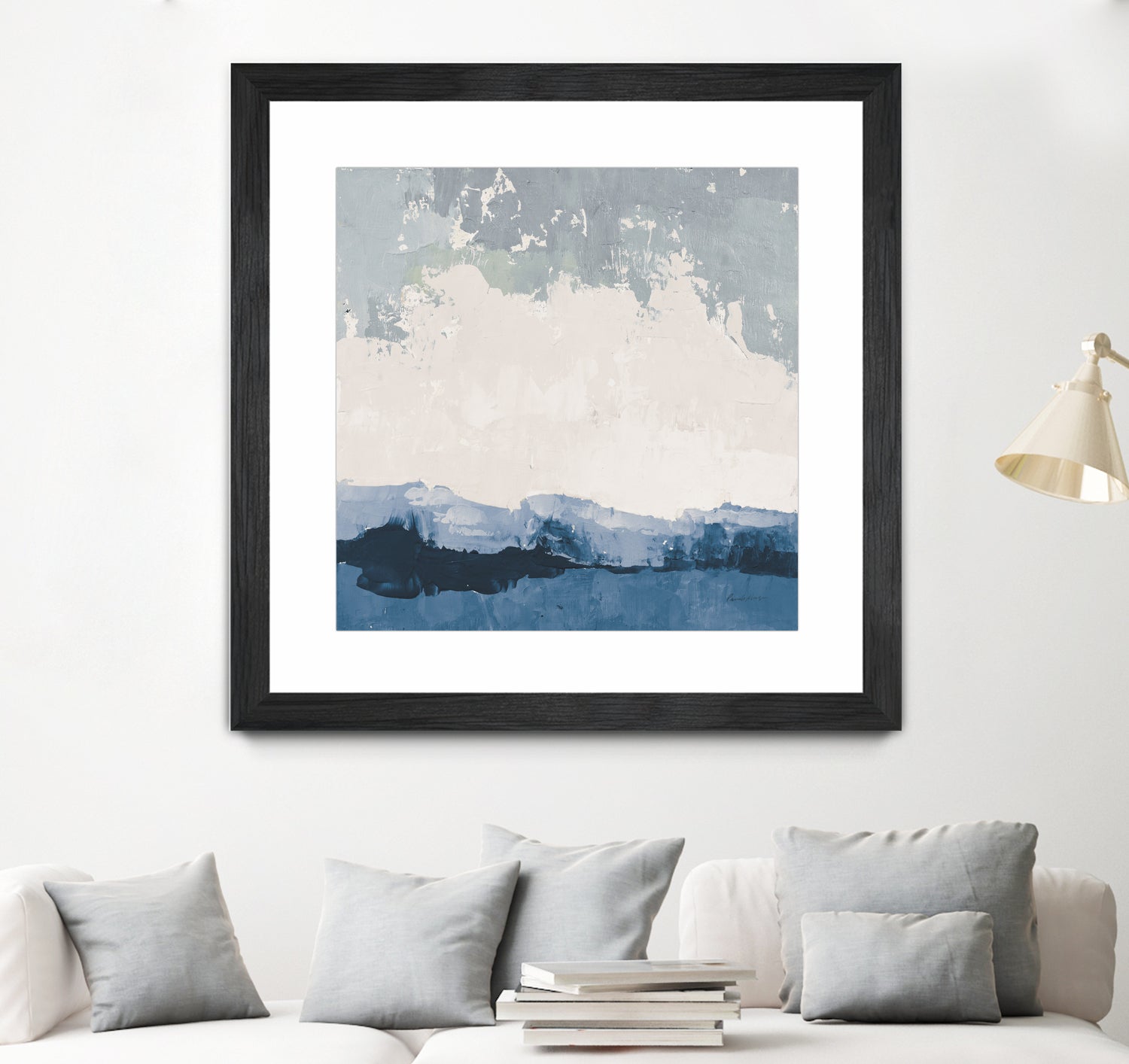 Stunning Coastal Landscape Wall Art - Handmade Canvas Print for Beach House Decor, Living Room & Office - Ocean Sunset Painting, Nature Photography