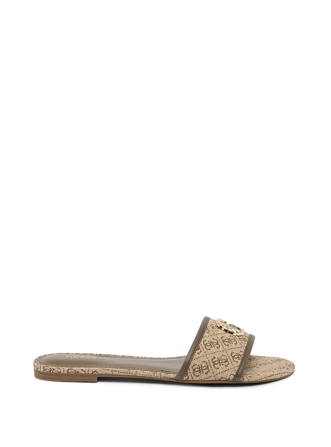 Brown Logo Tahiti Slide Sandals - Comfortable Beach Slides for Women & Men | Perfect for Pool, Vacation, and Summer Outfits