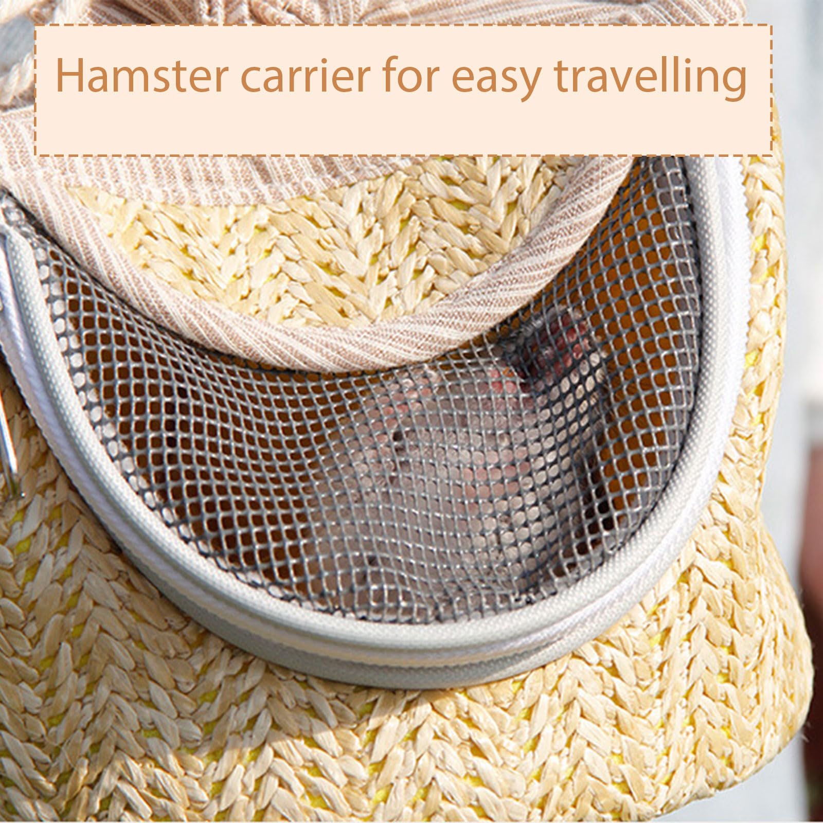 Small Animal Carrier Bag for Guinea Pigs, Hamsters & Mice - Portable Sugar Glider Sling Handbag & Tote Pouch - Perfect for Vet Visits, Travel & Outdoor Adventures