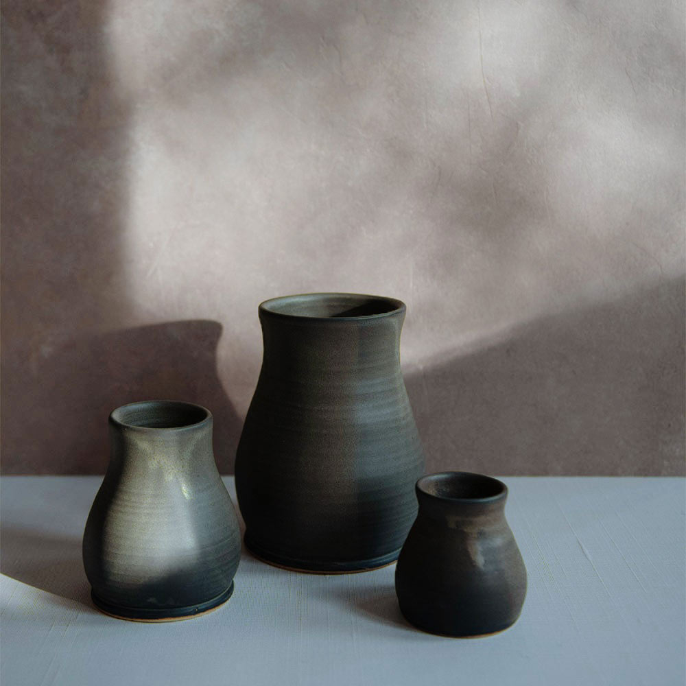 Ceramic Bloom Vase - Elegant Mocha Flower Vase for Home Decor, Wedding Centerpiece & Tabletop Display
