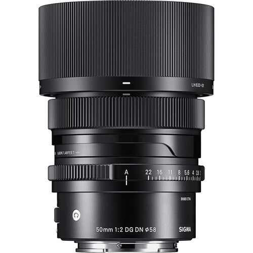 Sigma 50mm f/2 DG DN Contemporary Lens for Sony E & Leica L Mount - Compact Prime Lens for Portrait, Street & Low Light Photography | Perfect for Travel & Everyday Shooting