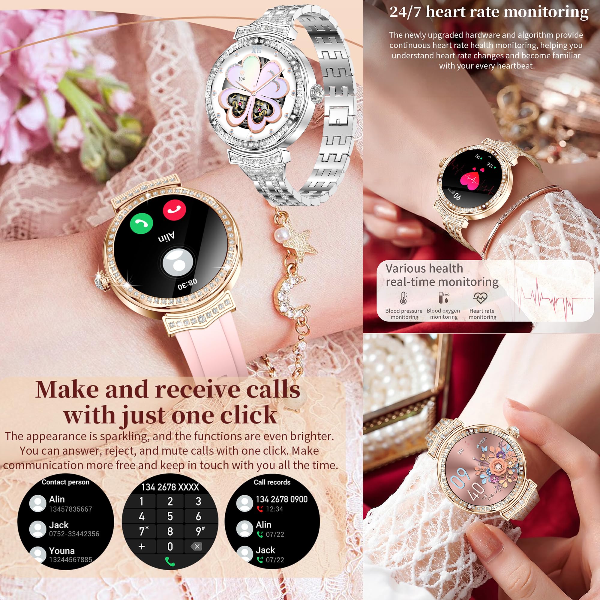 Smart Watches for Women & Men - 1.32