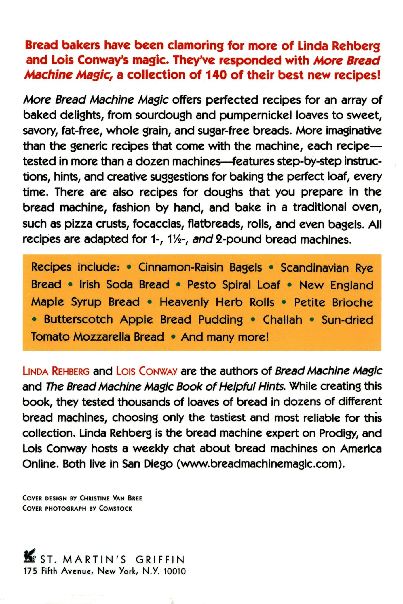 More Bread Machine Magic: 140+ New Bread Recipes for All Sizes of Bread Machines | Perfect for Homemade Bread, Artisan Loaves & Family Baking