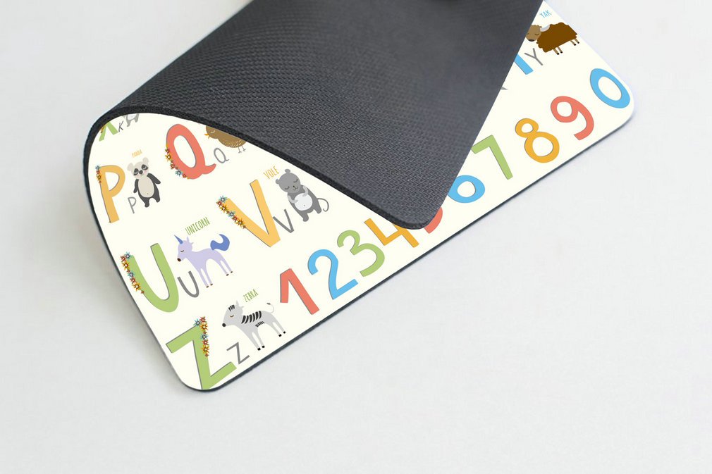 Alphabet Mouse Pad - Large Non-Slip A to Z Learning Tool for Kids & Babies - Perfect for Gaming, Office & Home Computer Use