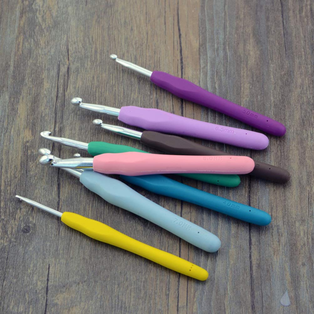 12-Piece Crochet Hook Set for Experienced Crocheters - Braided Rug Yarn Glide Needles, Knitting Accessories Kit for Home & DIY Projects (Perfect for Blankets, Scarves, and Home Decor)