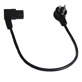 1ft Standard Power Cord - Black 55-782RT-RT-1 | Replacement Power Cable for Electronics | Perfect for Laptops, Monitors & Home Office Setup