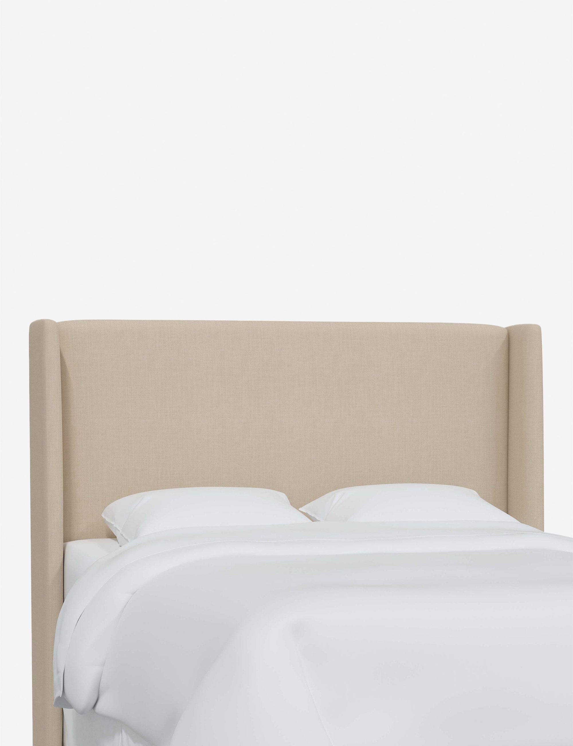Adara Upholstered Headboard - Queen Size Bed Frame Headboard with Nailhead Trim - Perfect for Master Bedroom, Guest Room & Home Decor