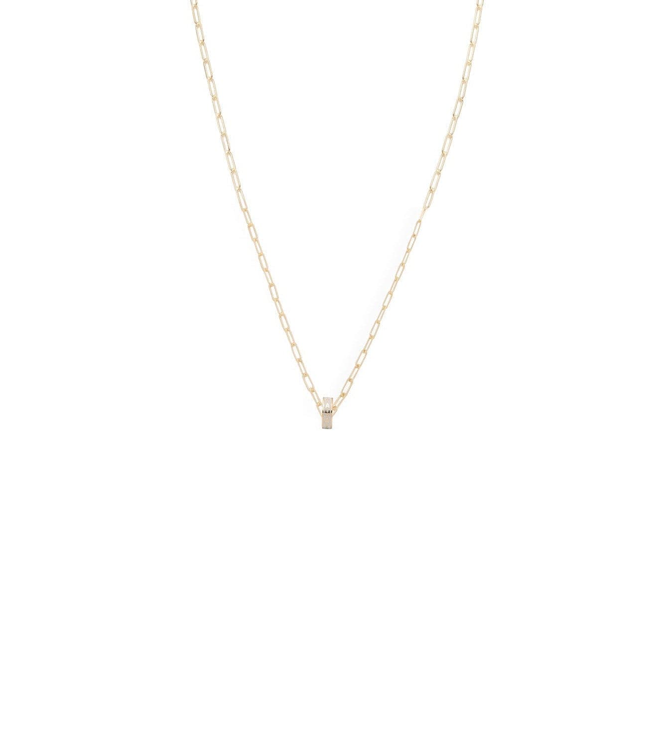 Amate Love Heartbeat Super Fine Clip Chain Necklace - Dainty Gold Layering Jewelry for Women, Perfect Gift for Valentine's Day & Anniversary | Everyday Wear & Special Occasions