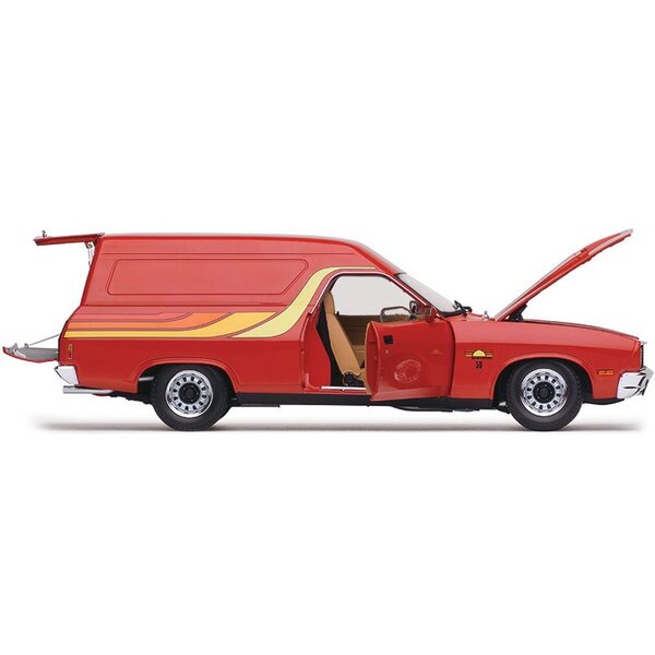 1:18 Scale Classic Carlectables 1977 Ford XC Falcon Sundowner Van Diecast Model Car - Collectible Vintage Vehicle for Display & Gifting