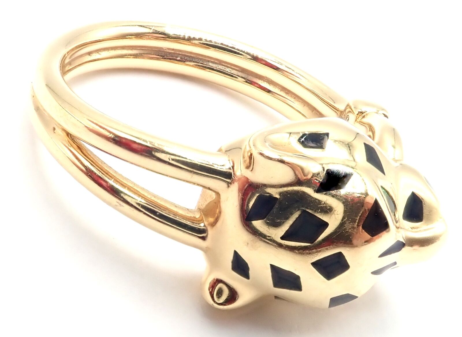 Authentic Cartier Panther Panthere 18k Gold Diamond & Tsavorite Ring with Certification - Luxury Jewelry for Women, Perfect for Weddings, Anniversaries & Special Occasions