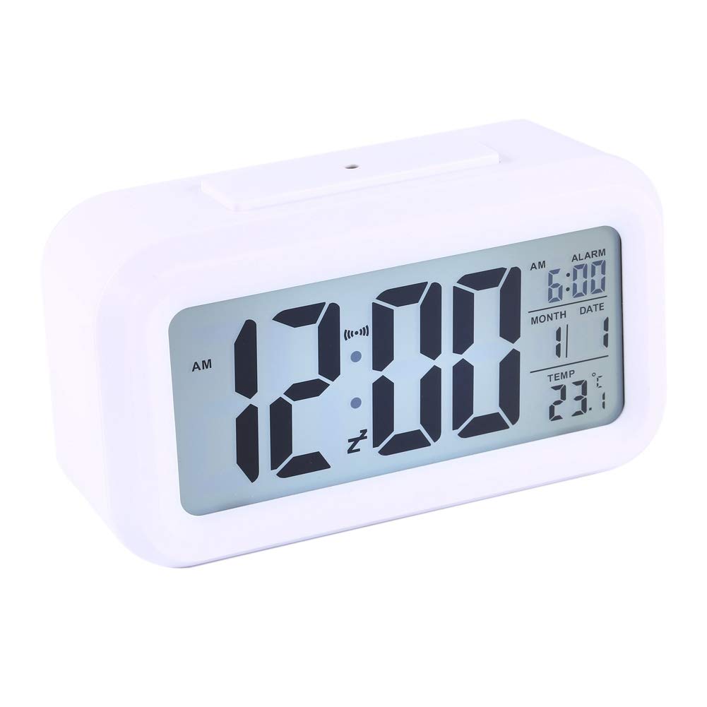 **Mothinessto Digital Alarm Clock for Kids - Battery Operated LED Desk Clock with Snooze, Temperature & Calendar Display - Perfect for Bedroom, Office, and School Use**